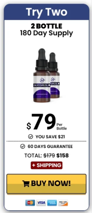 Two-bottle package with limited-time discount for natural glucose and metabolic support